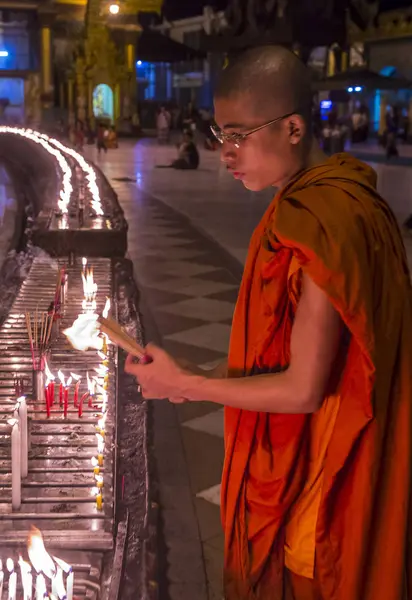 Shwedagon pagoda in Yangon, Myanmar