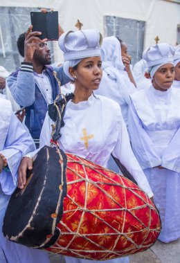 Etiyopya kutsal ateş töreni