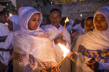 Etiyopya kutsal ateş töreni