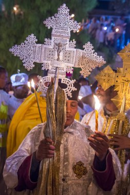 Etiyopya kutsal ateş töreni