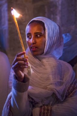 Etiyopya kutsal ateş töreni