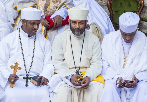 Ethiopische heilige vuur ceremonie — Stockfoto