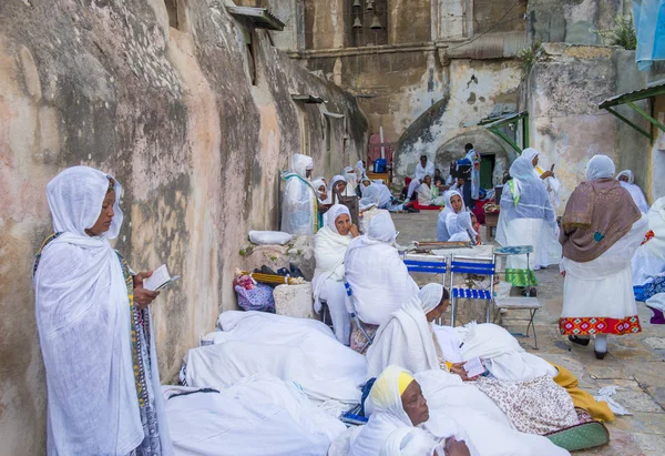 Etiyopya kutsal ateş töreni — Stok fotoğraf