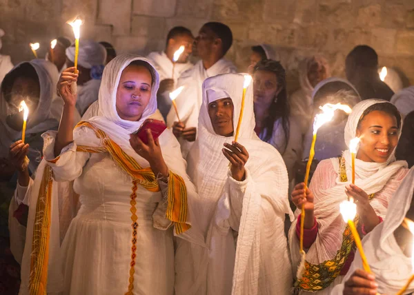 Ceremonia de fuego sagrado etíope —  Fotos de Stock
