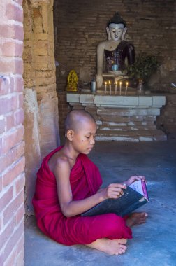 Acemi keşiş bagan Myanmar içinde