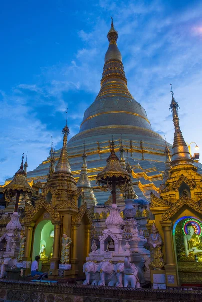 Shwedagon pagoda in Yangon, Myanmar