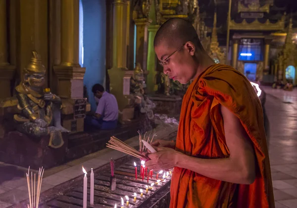 Shwedagon pagoda in Yangon, Myanmar