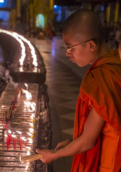 Shwedagon pagoda in Yangon, Myanmar