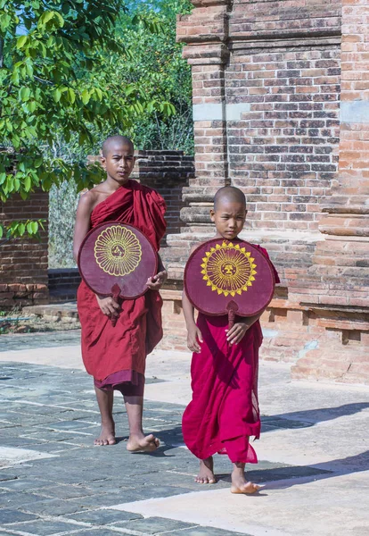 Acemi rahipler de bagan Myanmar