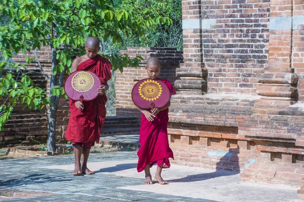 Acemi rahipler de bagan Myanmar