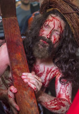 İsa'nın crucifixtion savaşını 