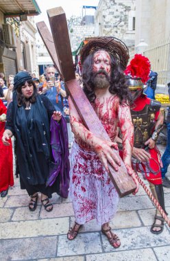 İsa'nın crucifixtion savaşını 