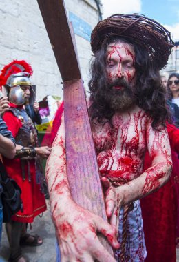 İsa'nın crucifixtion savaşını 