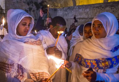 Etiyopya kutsal ateş töreni