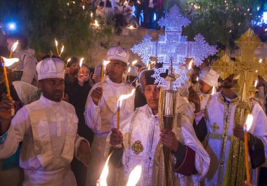 Etiyopya kutsal ateş töreni