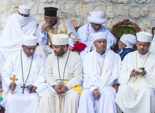 Ethiopische heilige vuur ceremonie — Stockfoto