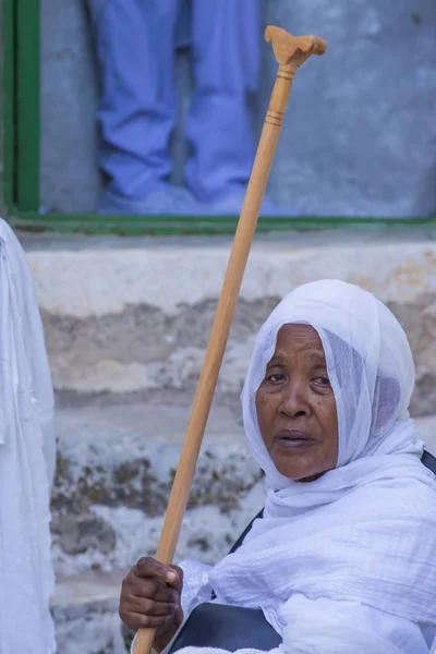 Ethiopische heilige vuur ceremonie — Stockfoto