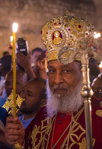 Ethiopische heilige vuur ceremonie — Stockfoto