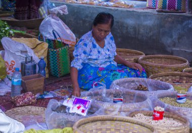 Sebze satıcı Myanmar