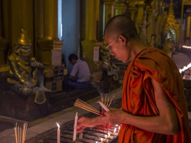 Shwedagon pagoda in Yangon, Myanmar
