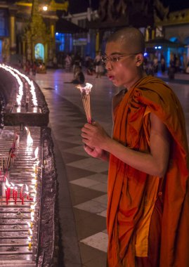 Shwedagon pagoda in Yangon, Myanmar