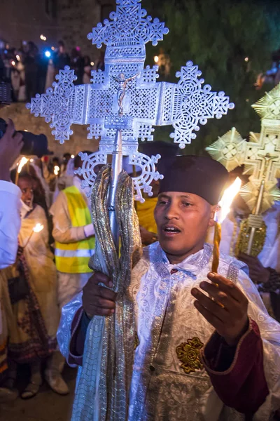 Cérémonie du feu sacré éthiopien — Photo