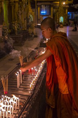 Shwedagon pagoda in Yangon, Myanmar