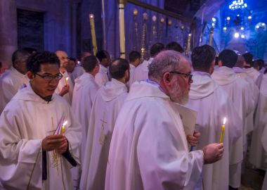 Kudüs'te Kutsal Kabir Kilisesi Paskalya