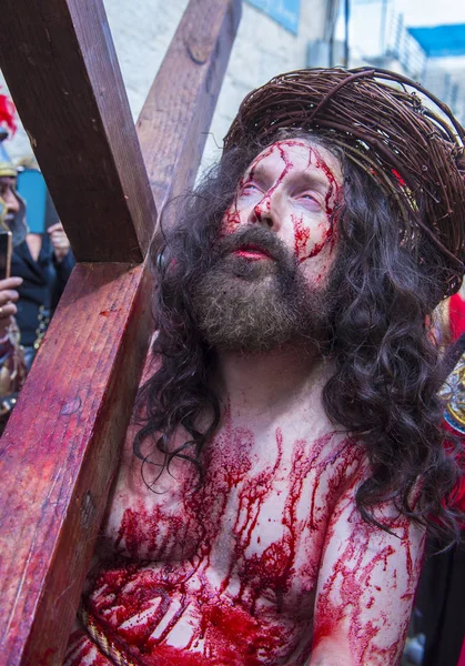 Gesù crocifissione rievocazione — Foto Stock
