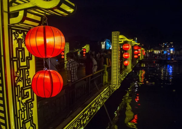 O Hoi An Full Moon Lantern Festival — Fotografia de Stock