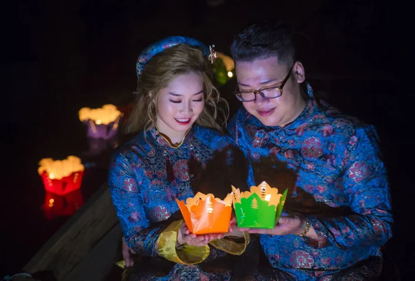 Hoi bir dolunay Lantern Festivali — Stok fotoğraf
