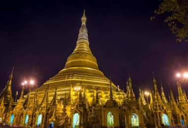 Shwedagon pagoda in Yangon, Myanmar