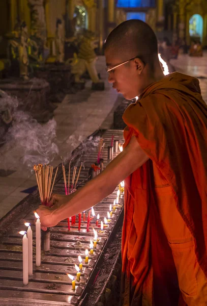 Shwedagon pagoda in Yangon, Myanmar