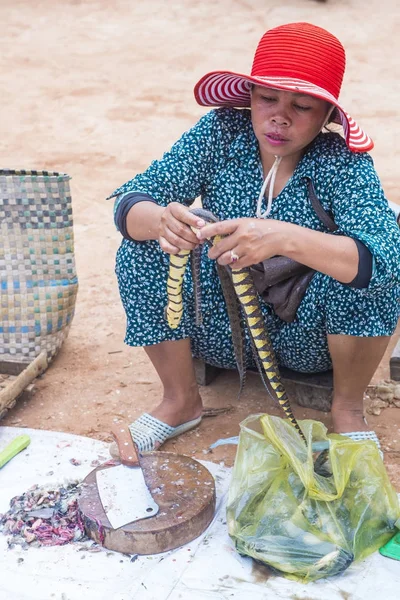 Ринок в Сієм Ріп в Камбоджі — стокове фото