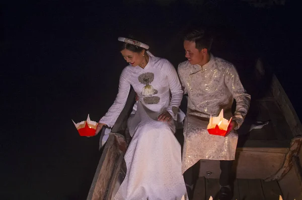 Hoi bir dolunay Lantern Festivali — Stok fotoğraf