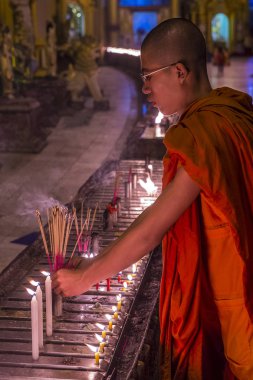 Shwedagon pagoda in Yangon, Myanmar