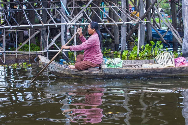 Le lac de sève Tonle Cambodge — Photo