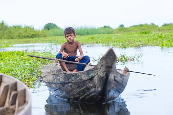 Kambodža jezero Tonle sap — Stock fotografie