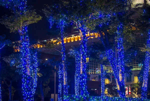 台北, 台湾圣诞灯 — 图库照片