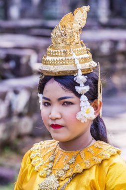 Kamboçyalılar Apsara dansçılar