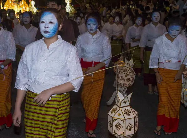 Chiang Mai Yee Peng festival — Foto Stock