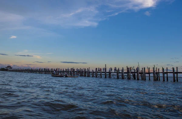 U Bein Bridge Myanmar — Foto de Stock