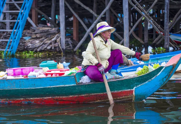 Kambodža jezero Tonle sap — Stock fotografie