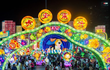 Singapur 2018 nehir Hongbao