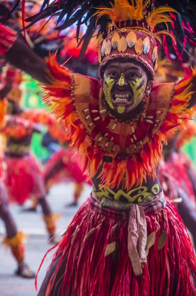 2018 διαγωνισμού Dinagyang Φεστιβάλ — Φωτογραφία Αρχείου