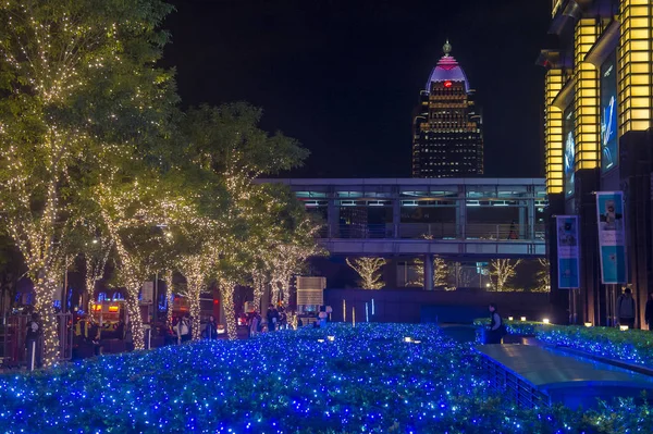 Taipei, Taiwan Christmas lights — Stock Photo, Image