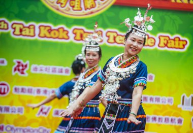 14 Tai Kok Tsui tapınağın içinde Hong Kong Fuarı.