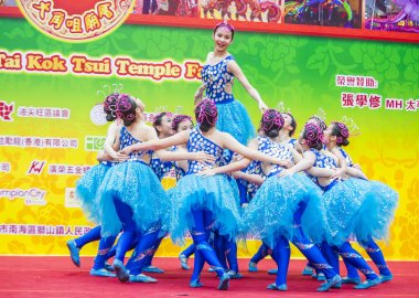 14 Tai Kok Tsui tapınağın içinde Hong Kong Fuarı.