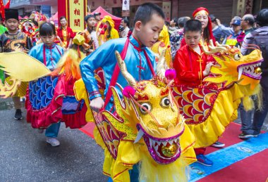 14 Tai Kok Tsui tapınağın içinde Hong Kong Fuarı.