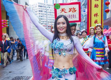 14 Tai Kok Tsui tapınağın içinde Hong Kong Fuarı.